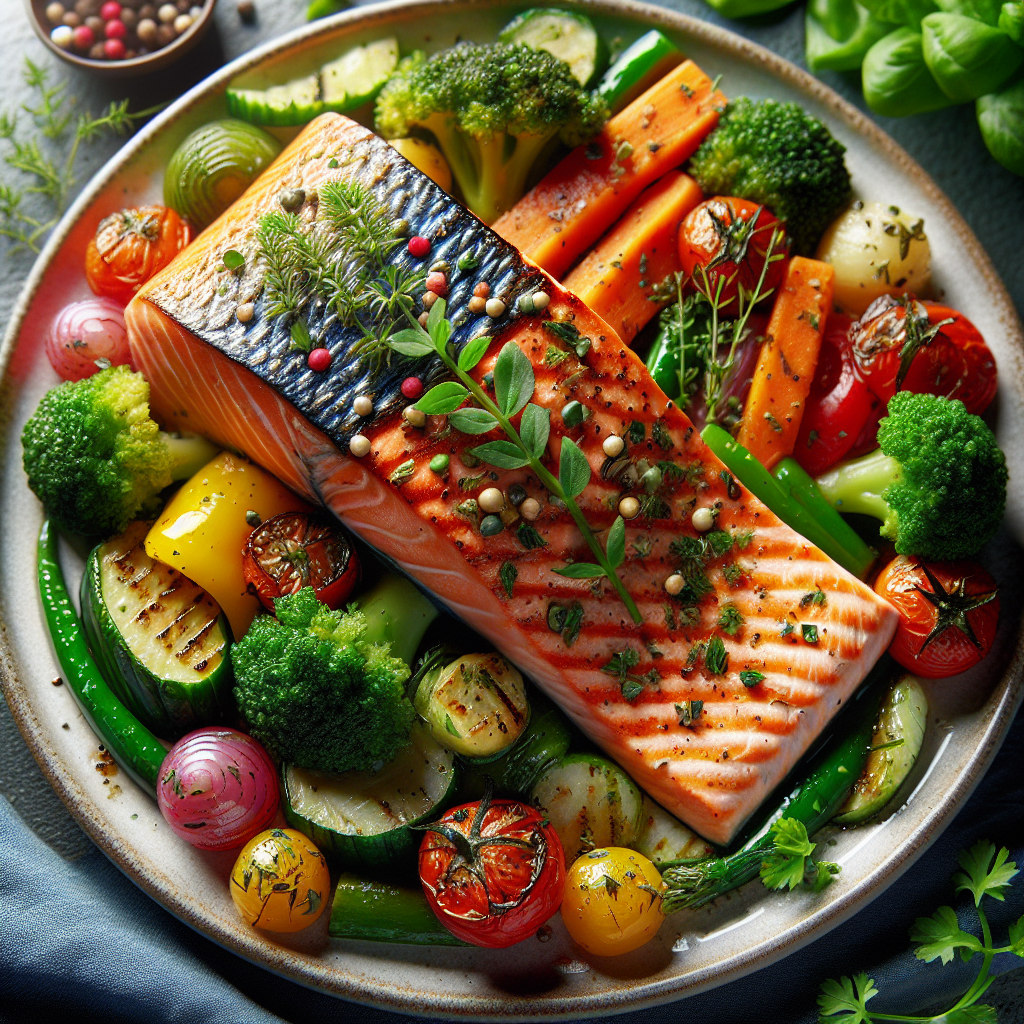 Przepis na łososia z grilla elektrycznego – wege pomysł na obiad